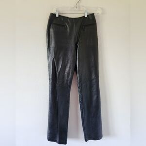 DANIER | Black Leather Pants sz 4